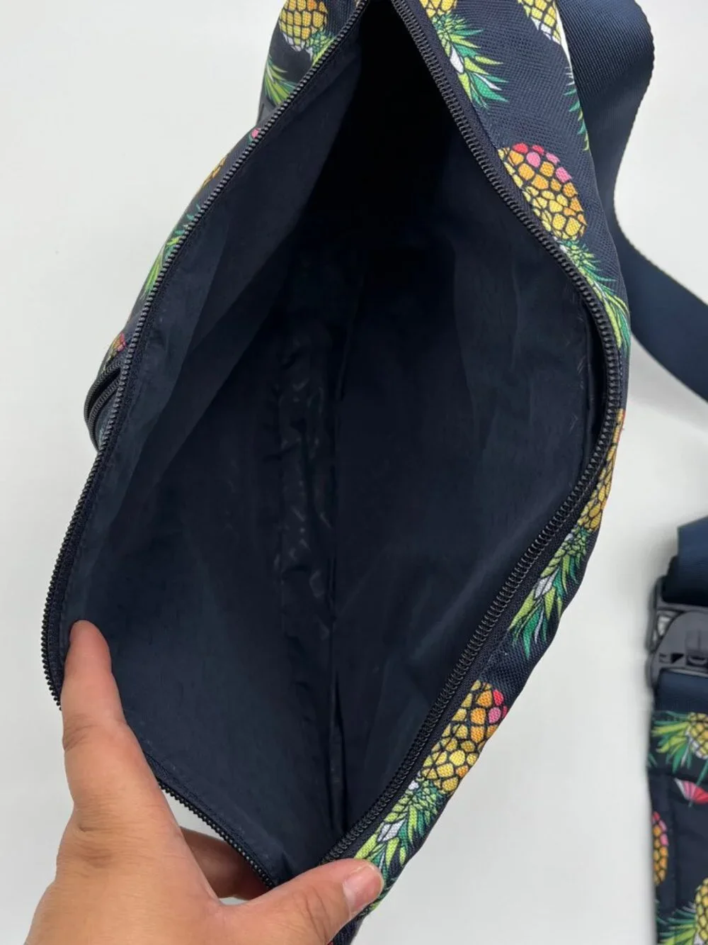 Vera Bradley Navy Toucan Pineapple Polyester Sling Backpack